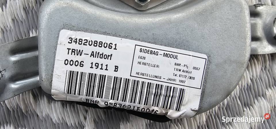 bmw e36 328i 97 poduszki Aibag 3 Książenice