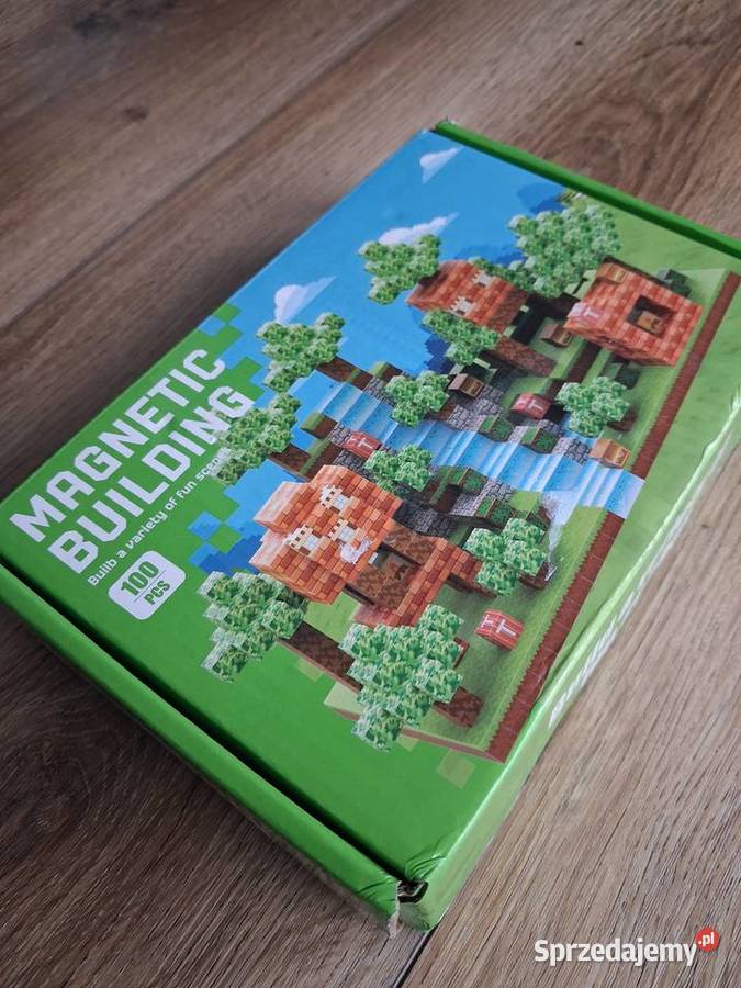 Klocki Minecraft 100 Magnetyczne Nowe Lublin