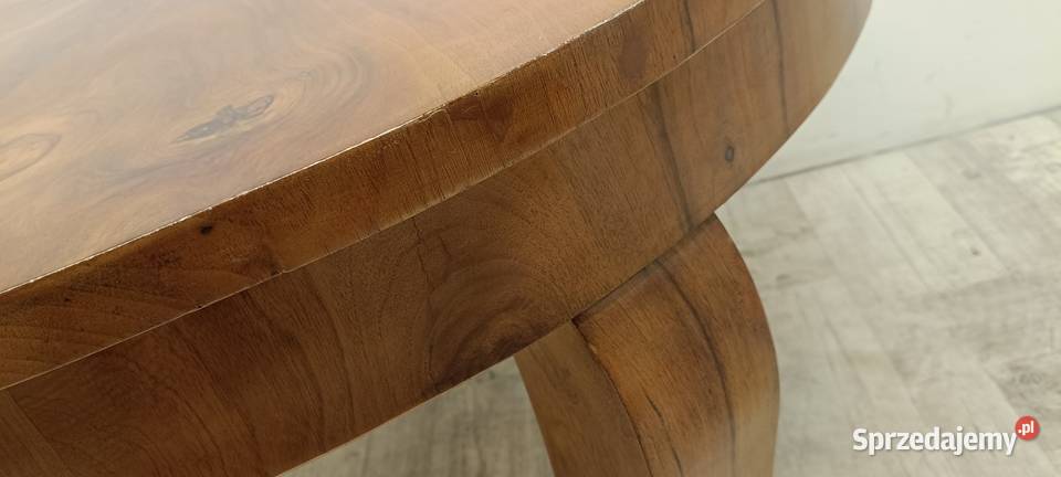 stary okrągły stół art deco orzech lata 60te Stoły Radomsko