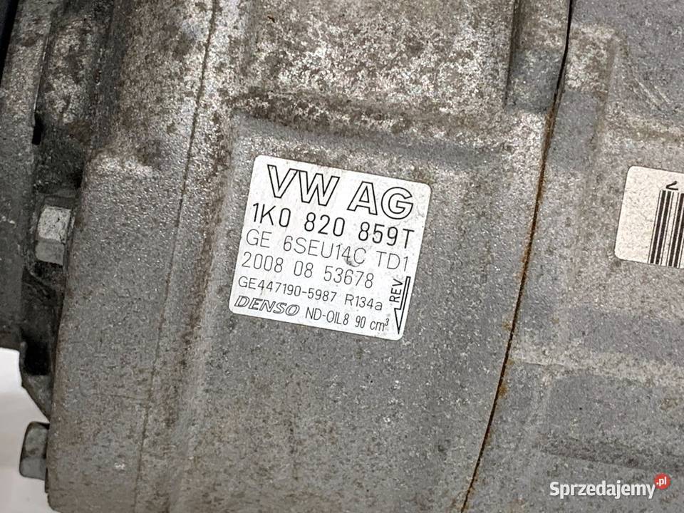 SPRĘŻARKA KLIMATYZACJI SEAT LEON II 1K0820859T Części samochodowe