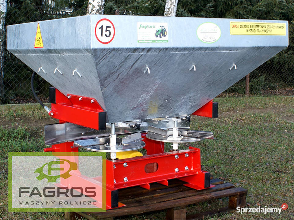 nowy Rozsiewacz nawozu 200l do 1700l RATy siewk Sierpc