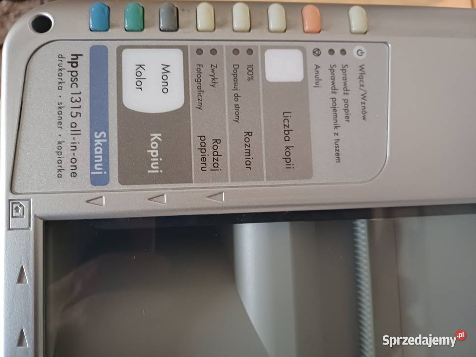 HP PSC 1315 AllinOne uszkodzona drukarkaskaner lubuskie