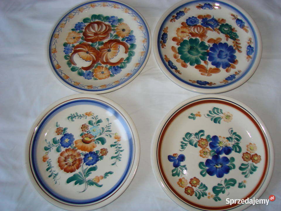 Włocławek fajansowy talerz PRL pomorskie Pruszcz Gdański