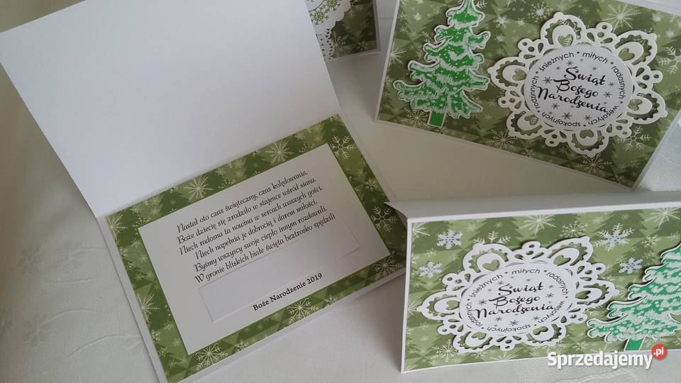 Ręcznie robione kartki na Boże Narodzenie MIX wielokolorowy sprzedam