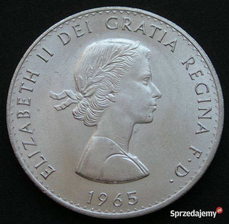 WIELKA BRYTANIA 1 KORONA 1965 CHURCHILL STAN 2 Łódź