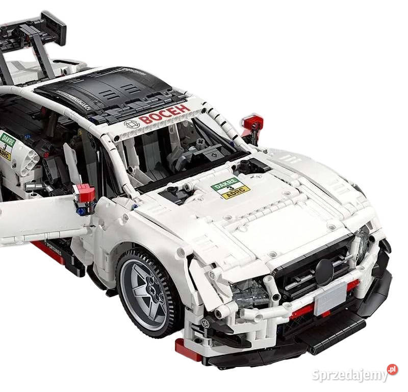 Klocki autko sportowe białe 2489 el otwierane mazowieckie