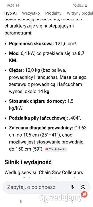 Spredam piłe Stihl Ms 880 880286461 Głogów