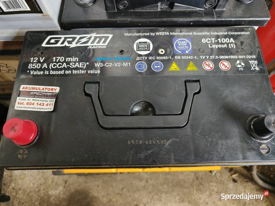Akumulator 12v 850A roczny Buczek