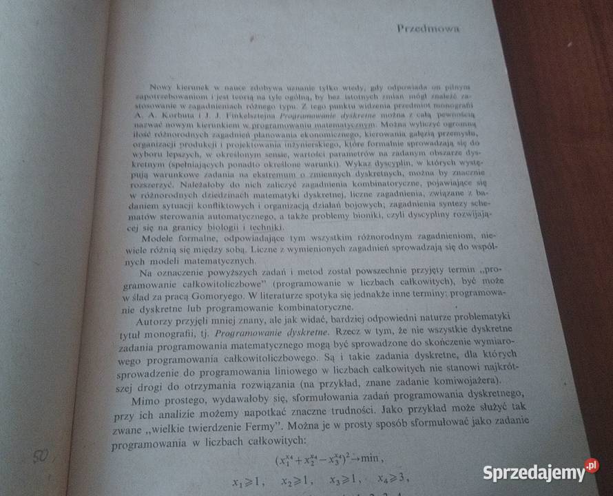Programowanie dyskretne  A A Korbut J J Gdańsk