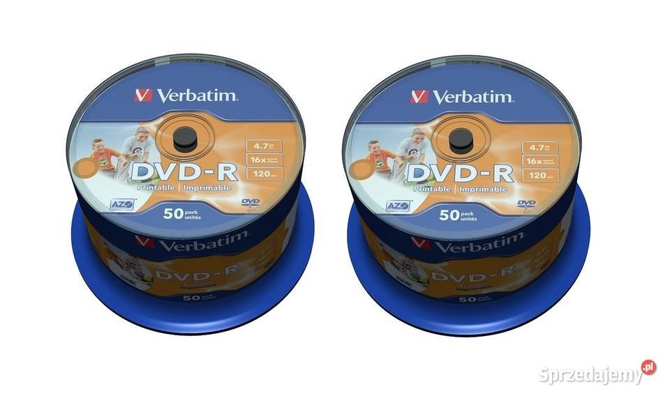 Płyty Verbatim DVDR Cake Box 50 sztuk Printable Dęblin