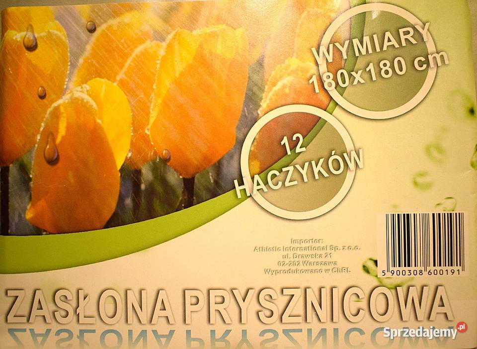 Zasłona prysznicowa w delfiny 180 x 180 Zasłony prysznicowe Chełmno