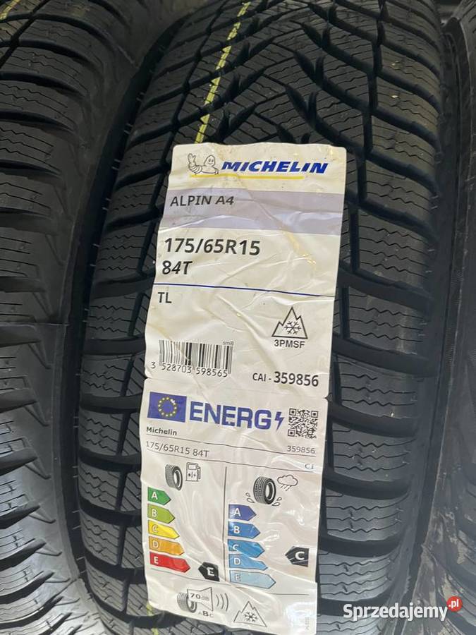 Nowe Opony zimowe Michelin Alpin A4 17565 R15 Lublin