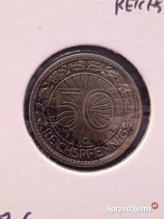 Niemcy 50 Reichspfennig 1928 G Poznań