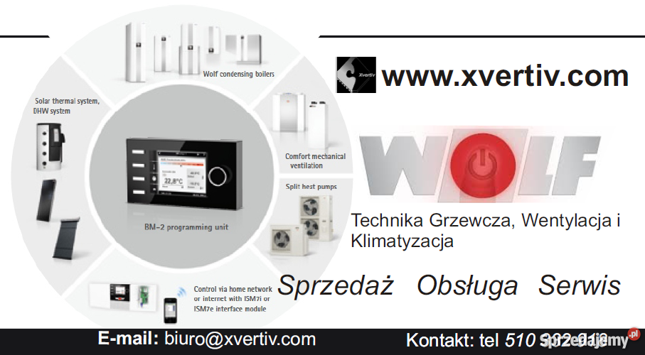Wolf Moduł BM2 steerownik kotła Pieca XVERTIV Kraków