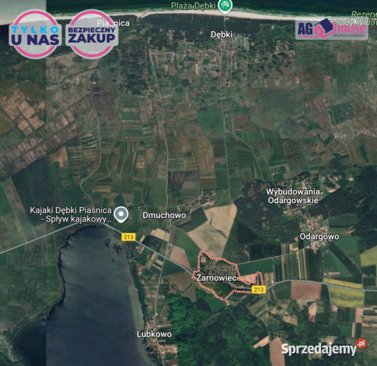 Działka Żarnowiec 1027m2