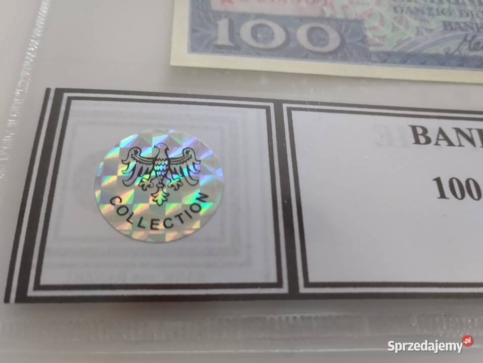 WOLNE MIASTO GDAŃSK 100 gulden 1931 UNC seria DA