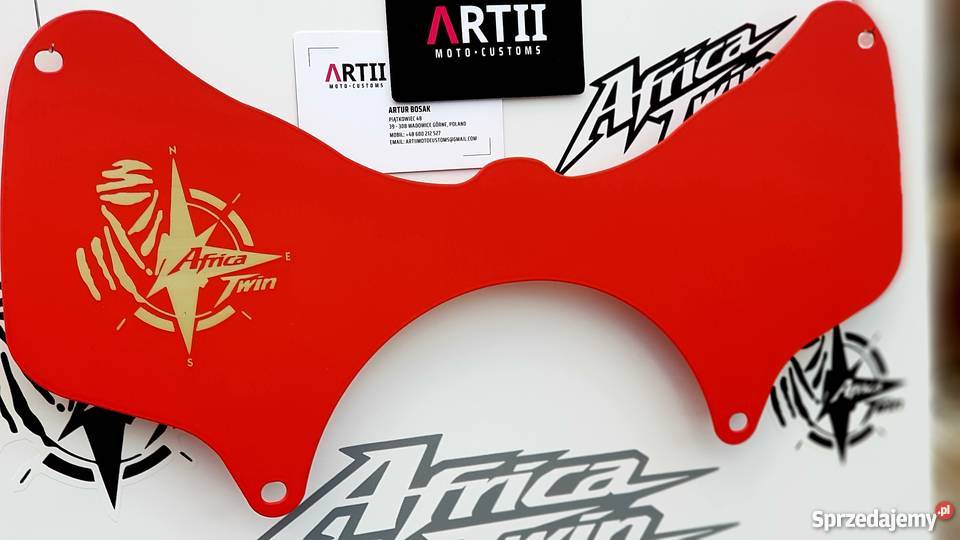 Forkshield METAL AfricaTwin ATS DGS DAK RED Piątkowiec