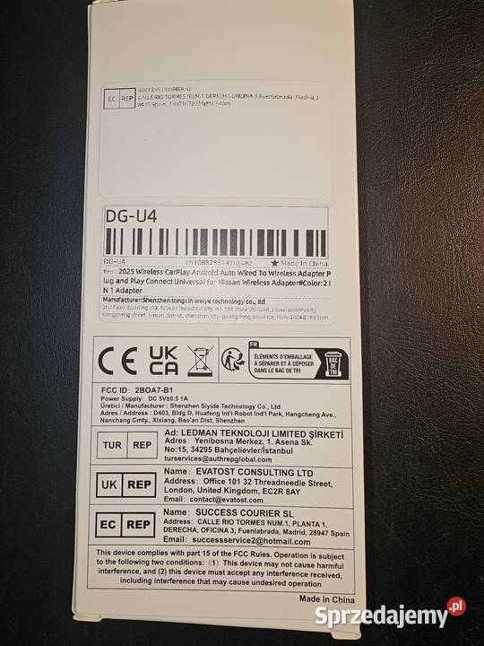 Bezprzewodowy Adapter samochodowy Wireless Nawigacje GPS Kraków