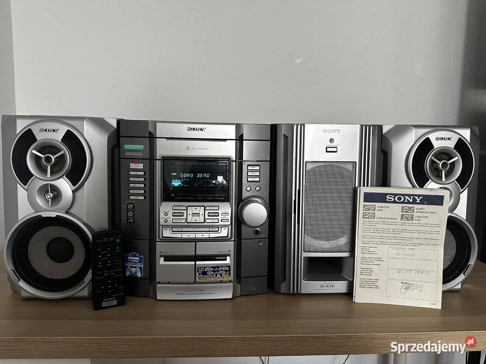 Wieża SONY MHC RG55S 21 stereo z akcesoriami Gołąb