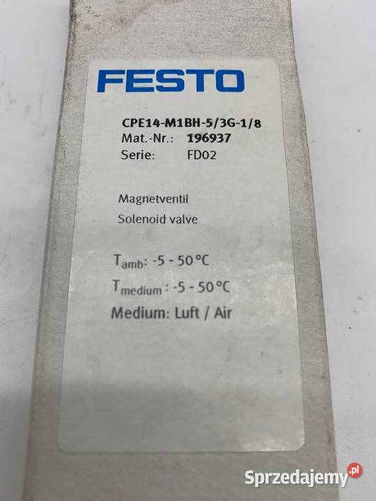 Festo CPE14M1BH53G18 196937 Elektrozawór mazowieckie Warszawa