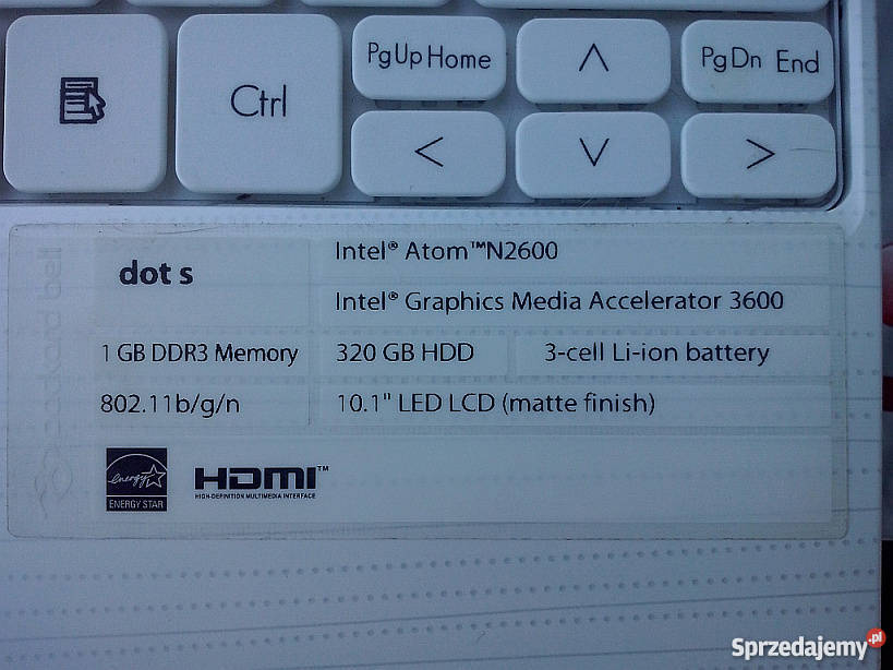 Netbook Packard Bell Dot S gwarancja Przemyśl sprzedam