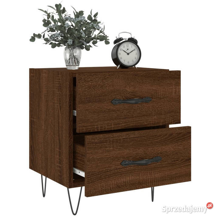 Szafki nocne 2 brązowy dąb 40x35x475 WM827307 Warszawa