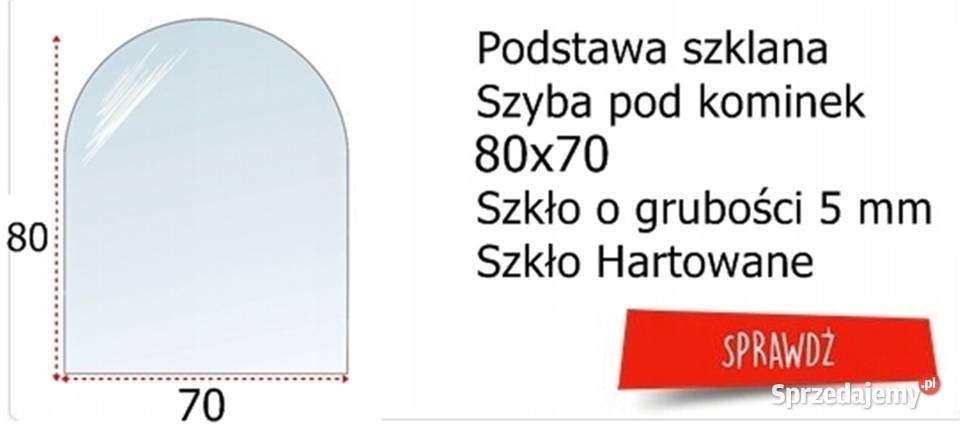 SZYBA BLACHA POD PIEC KOMINEK KOZĘ 60x40 małopolskie Skawina
