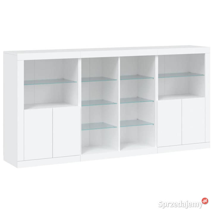 Szafka z oświetleniem LED biała 202x37x100 Pozostałe Warszawa