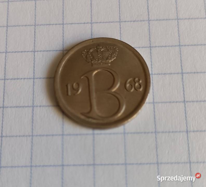 25 CENTYMÓW 1968 BELGIA BELGIQUE Piszczac sprzedam