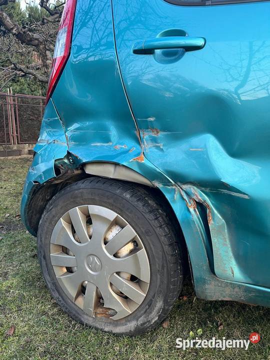 Suzuki Splash 2009 12 przebieg 129500 uszkodzony 129500km Skoczów