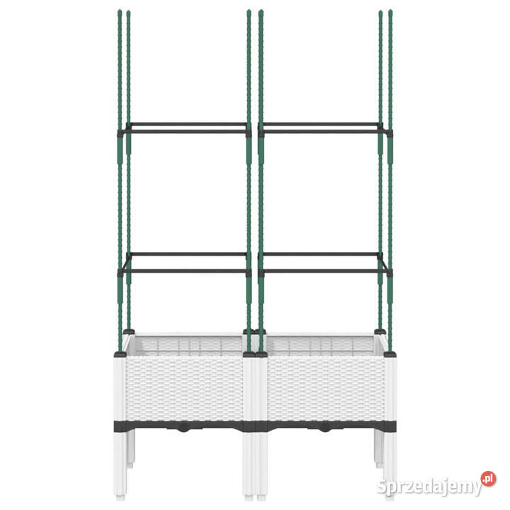 Donica ogrodowa z kratką biała 80x40x1425 PP Warszawa sprzedam