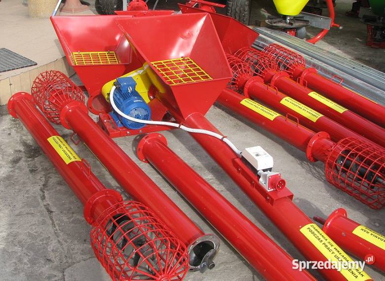 Przenośnik ślimakowy Żmijka do zboża podajnik w nieuszkodzony łódzkie Opoczno