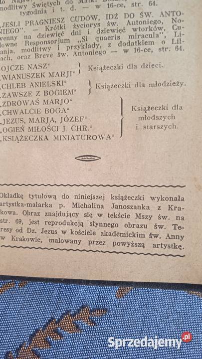 NOWENNA I NABOŻEŃSTWO ŚWTERESY DZIEC JEZUS 1928r Piła