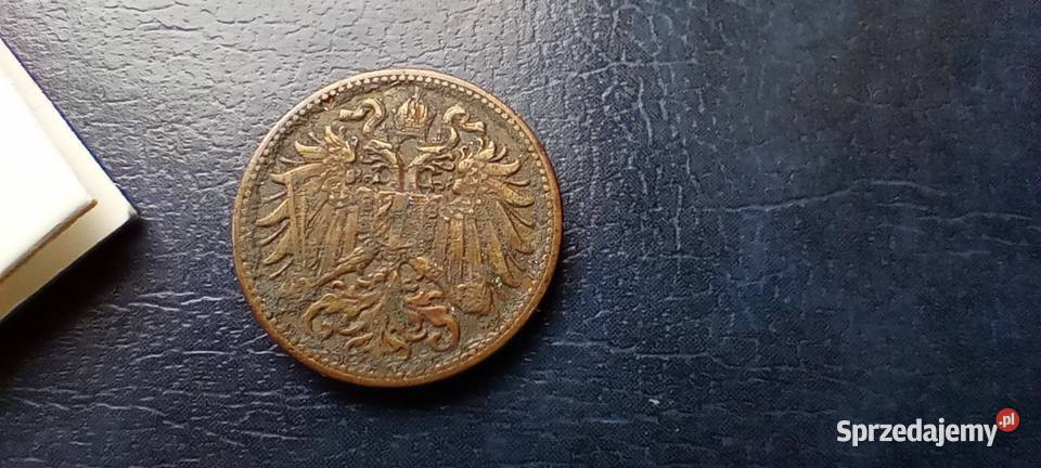 Stare monety 2 halerze 1910 Austria Lesko