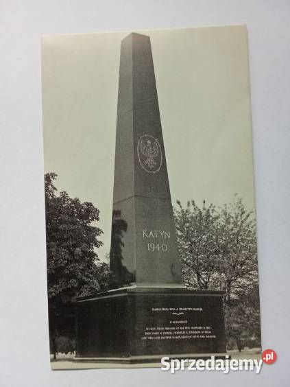 Kartka pocztowa Katyń 1940 The Katyń Memorial Łódź sprzedam