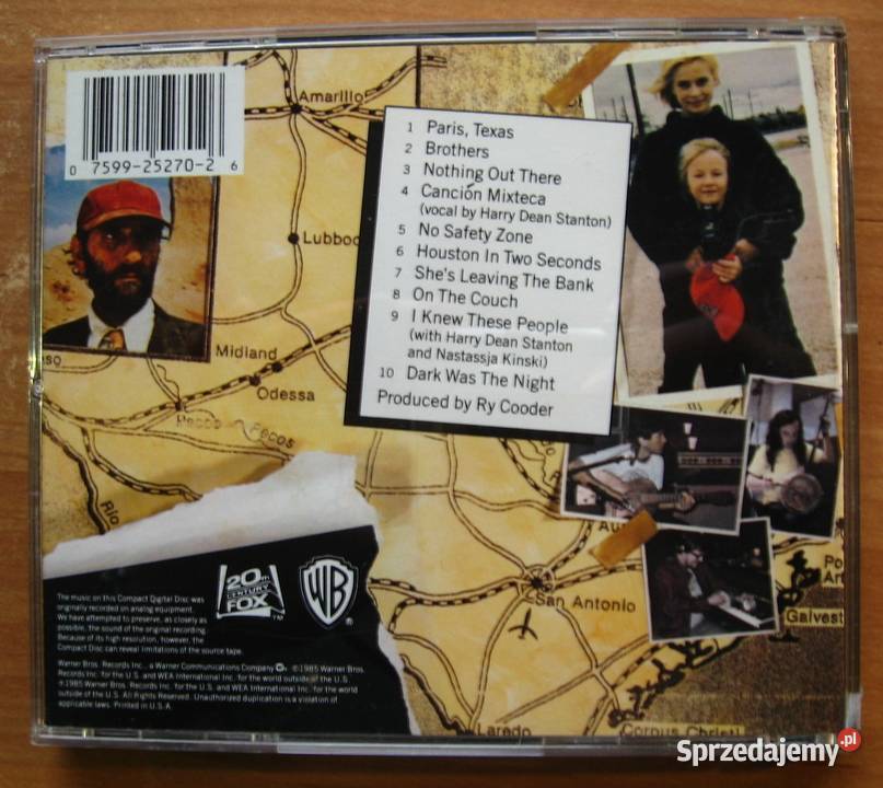 Ry Cooder Paris Texas Soundtrack Kępice