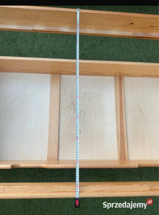 Drewniane łóżko 210x95 szafka na kółkach wielkopolskie Oborniki