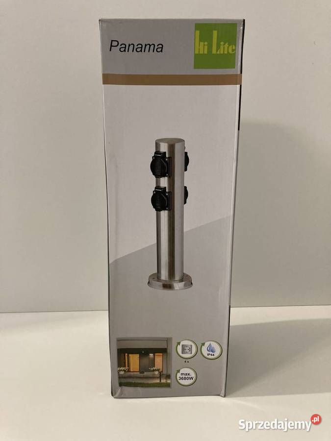 Słupek ogrodowy zewnętrzny z 4 gniazdami 230V Rokietnica