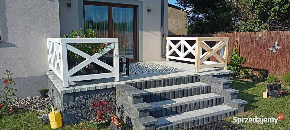 Balustrady Drewniane kopertowe krzyzowey śląskie Katowice