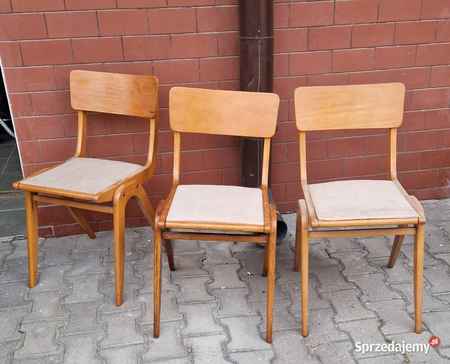 Zestaw 3 KRZESEŁ BUMERANG FGościnińska Meble Lublin