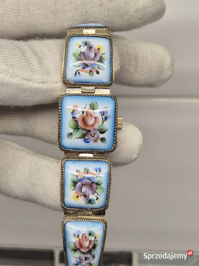 Zegarekbransoletka Czajka Chaika porcelanka Damskie Chorzów sprzedam
