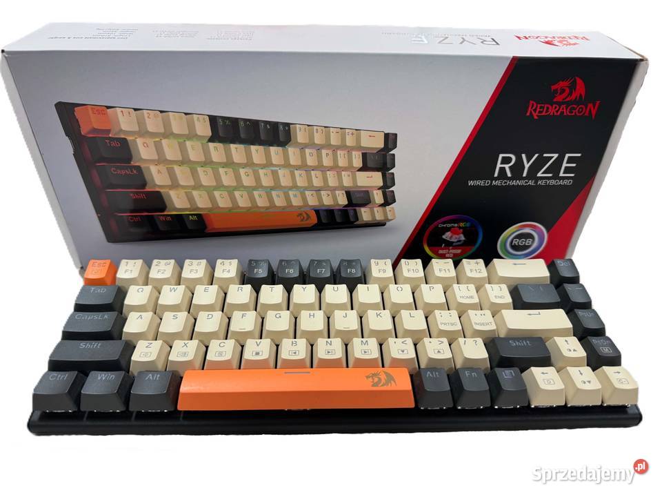 Klawiatura Redragon K633 Ryze Red switch Klawiatury i myszy Elbląg