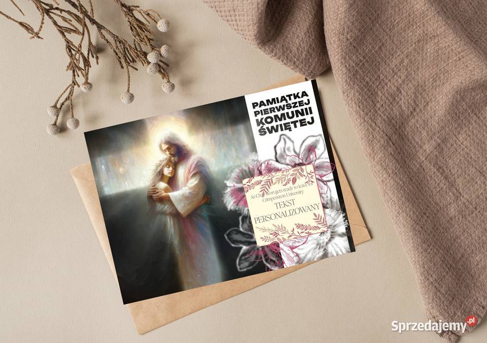 Pamiątka I Komunii Świętej Personalizowany Obraz Rzeszów
