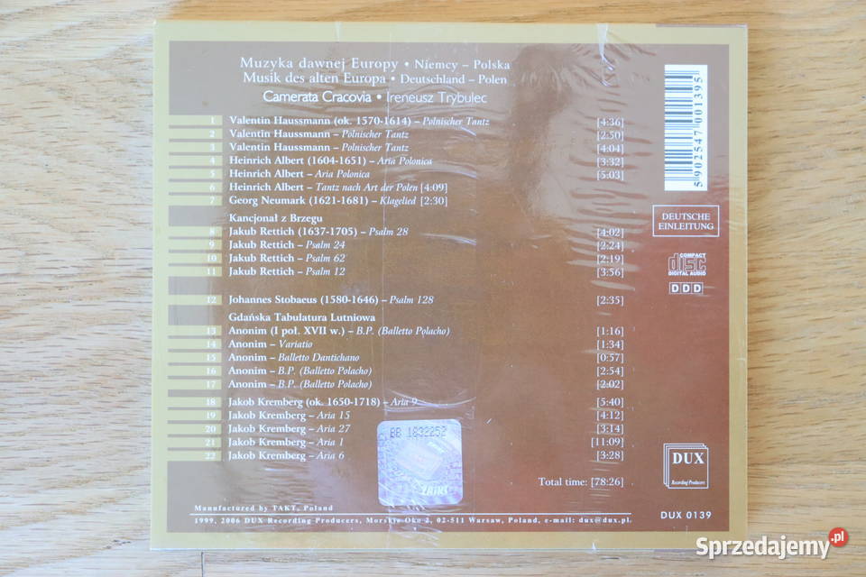 Muzyka Dawnej Europy NiemcyPolska Camerata
