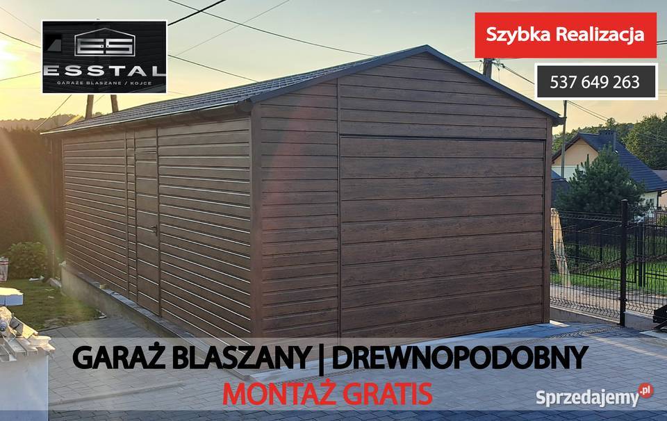 Garaż Blaszany Schowek Garaże Blaszane Hale Sprzedaż warmińsko-mazurskie Węgorzewo
