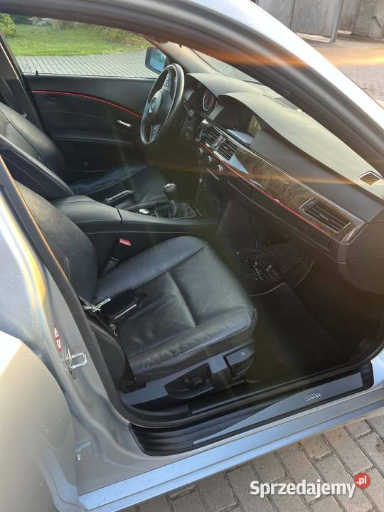 BMW E60 520i 22 BenzynaGaz srebrny Przeworsk