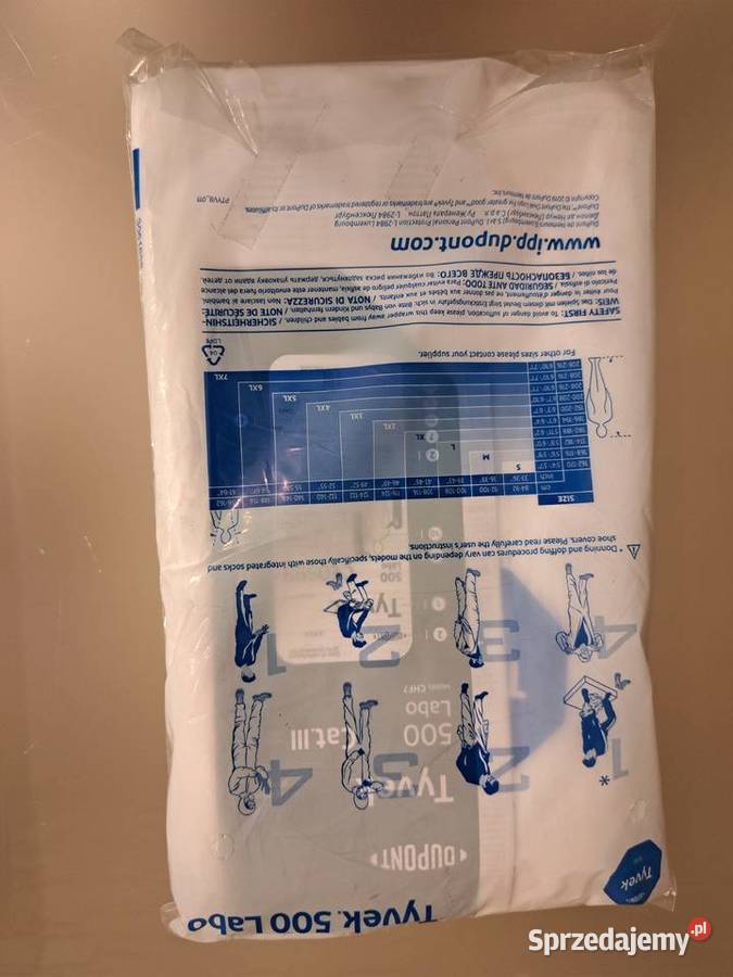 Kombinezon Ochronny Tyvek LABO 500 Rozmiar M L Czechowice-Dziedzice