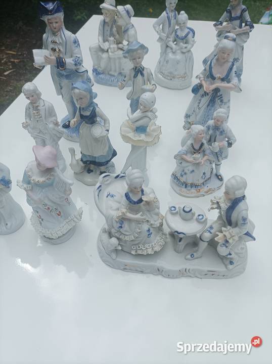 Figurki porcelanowe komplet Sterdyń