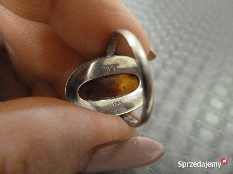 Srebrny z bursztynem Fischland 835 Radom