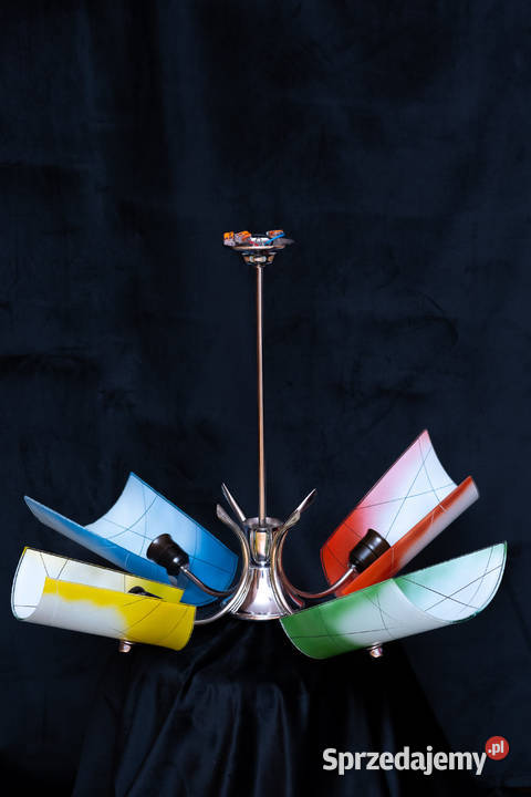 Żyrandol lata 60 Look PopArt MidCentury Vintage Dąbrowa Górnicza